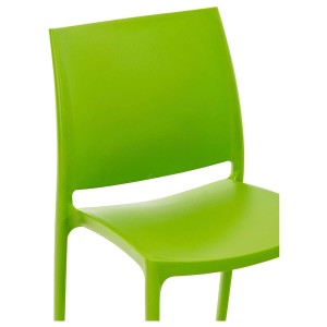 Silla de Confidente ASTRA, Diseño Apilable, en color Negro