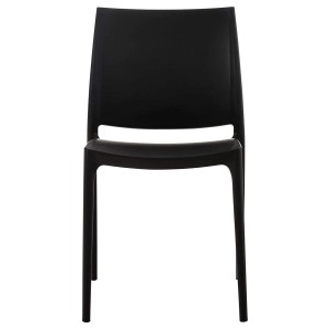 Silla de Confidente ASTRA, Diseño Apilable, en color Negro