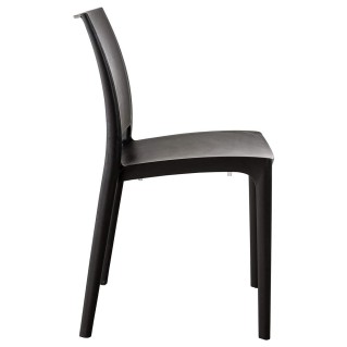 Silla de Confidente ASTRA, Diseño Apilable, en color Negro 2