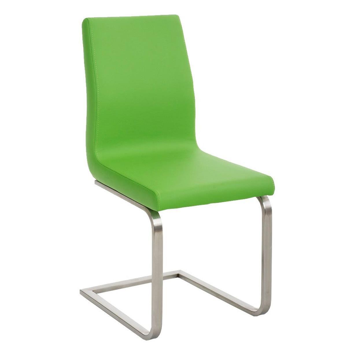 Silla de Confidente JASON, Gran Acolchado, Tapizada en Piel color Negro