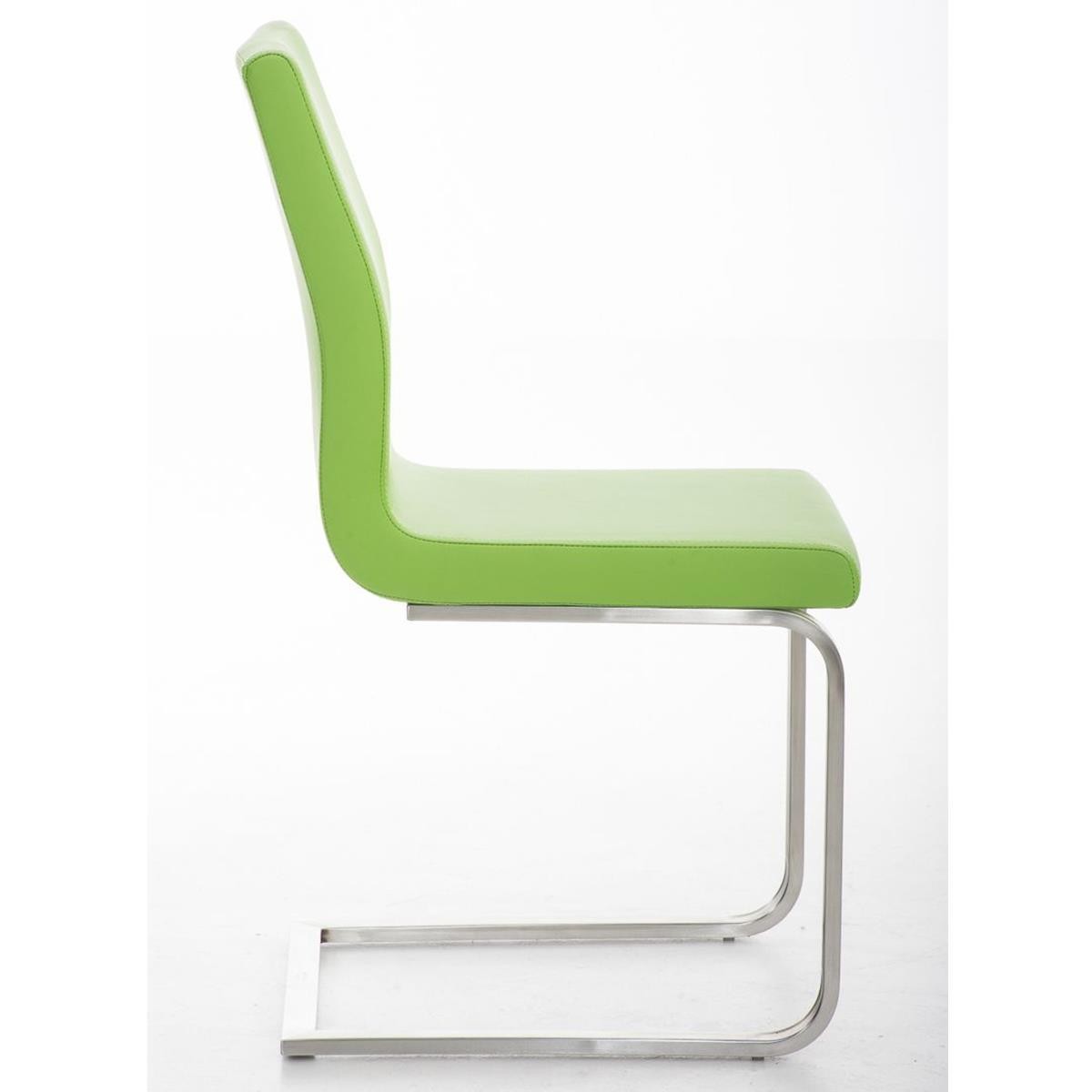 Silla de Confidente JASON, Gran Acolchado, Tapizada en Piel color Negro