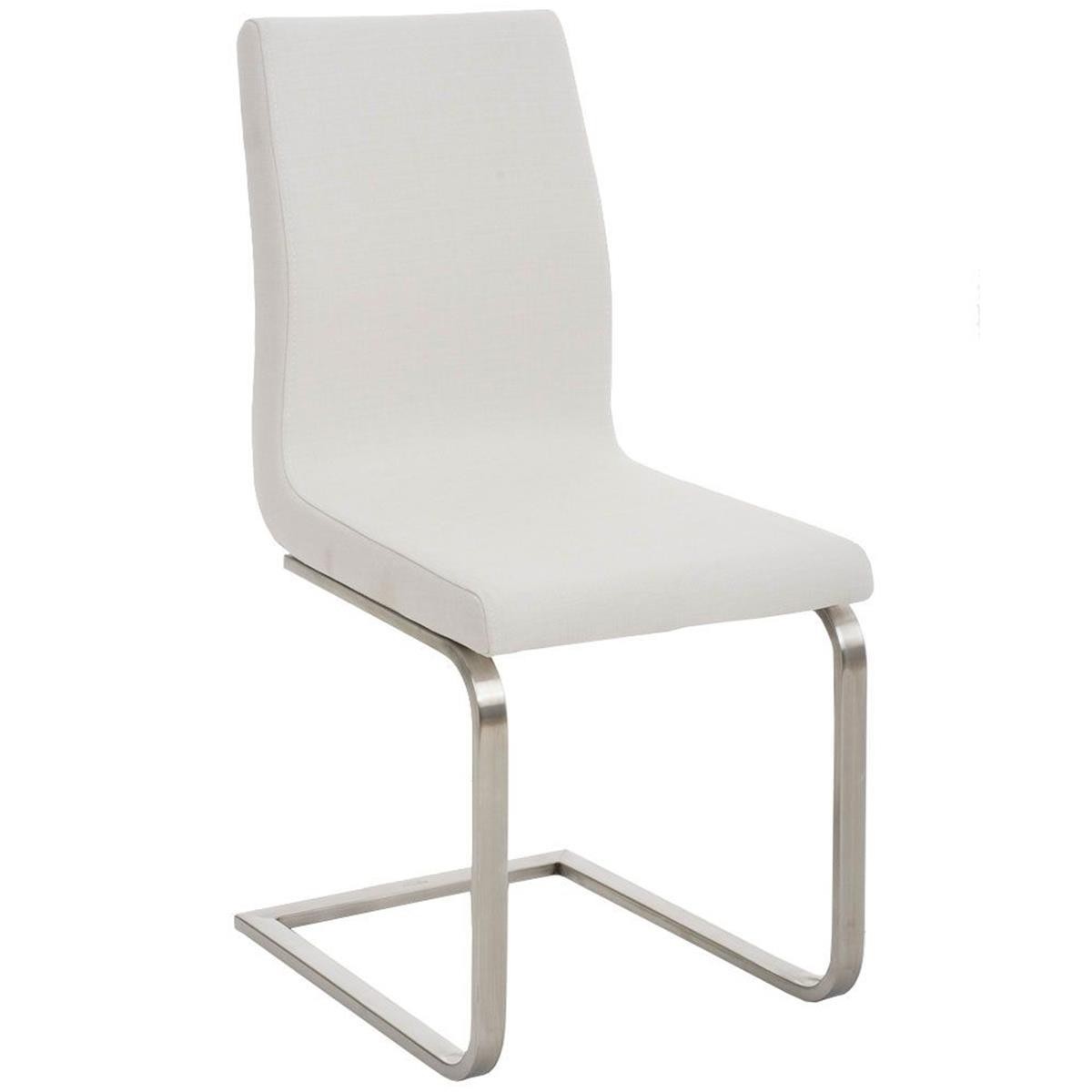 Silla de Confidente JASON TELA, Gran Acolchado, Tapizada en Tela color Marrón