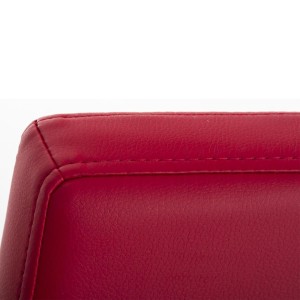 Silla de Confidente MILTON, Tapizada en Piel Color Negro