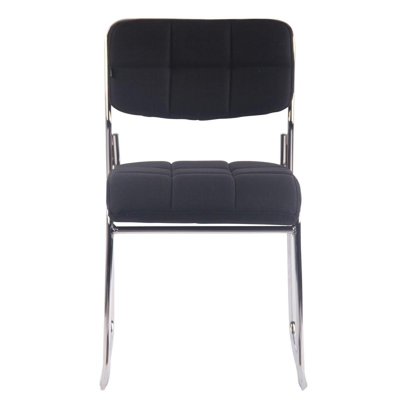 Silla de Confidente PERUGIA TELA, apilable, negro
