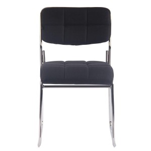 Silla de Confidente PERUGIA TELA, apilable, negro