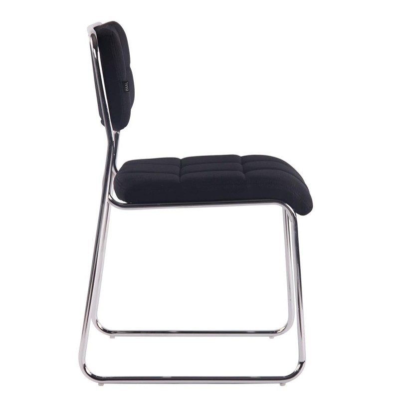 Silla de Confidente PERUGIA TELA, apilable, negro