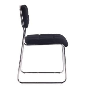 Silla de Confidente PERUGIA TELA, apilable, negro