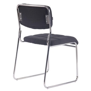 Silla de Confidente PERUGIA TELA, apilable, negro