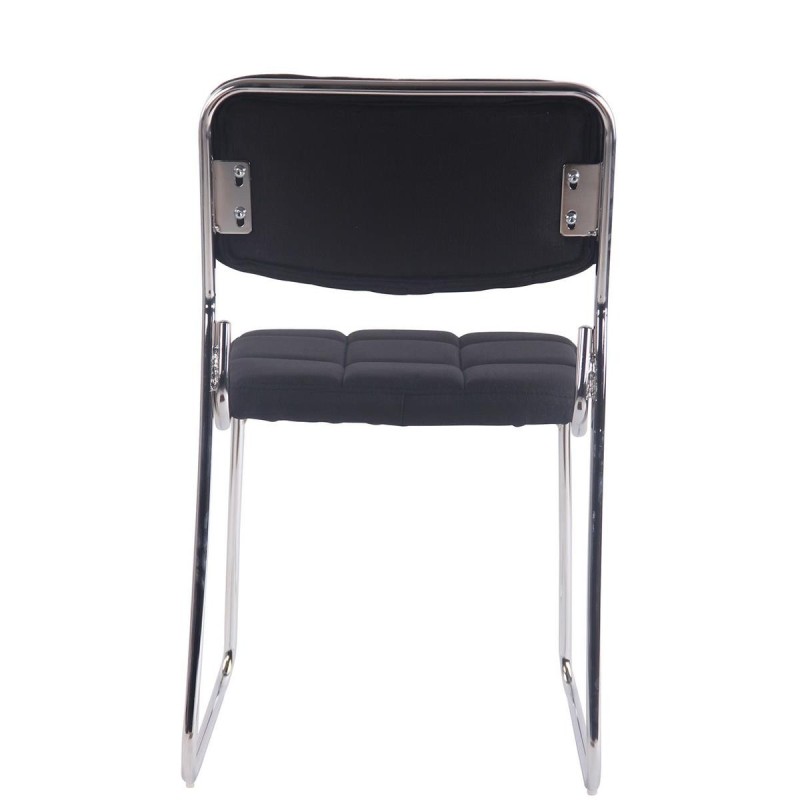 Silla de Confidente PERUGIA TELA, apilable, negro