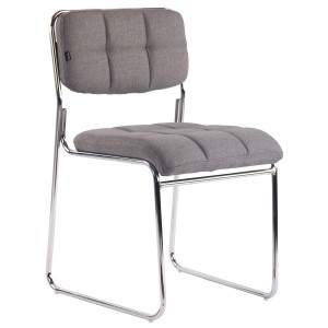 Silla de Confidente PERUGIA TELA, apilable, negro