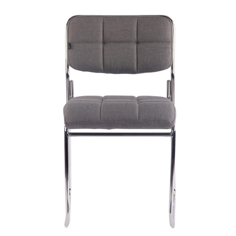 Silla de Confidente PERUGIA TELA, apilable, negro