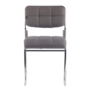 Silla de Confidente PERUGIA TELA, apilable, negro