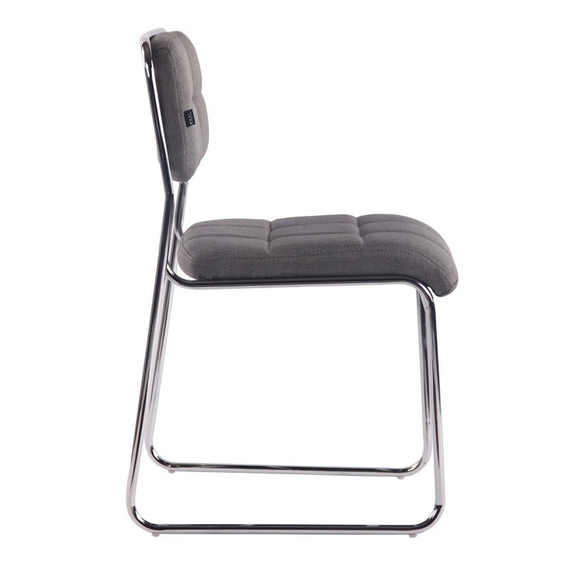 Silla de Confidente PERUGIA TELA, apilable, negro