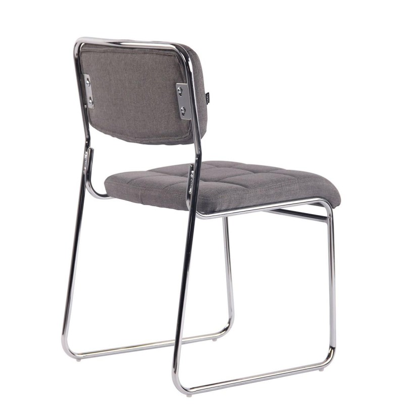 Silla de Confidente PERUGIA TELA, apilable, negro