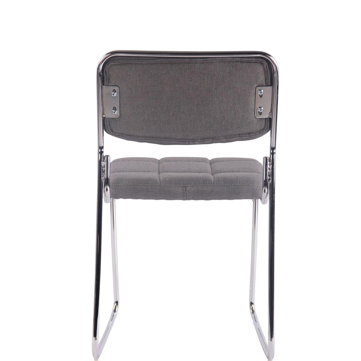 Silla de Confidente PERUGIA TELA, Apilable, Estructura Metálica, Negro