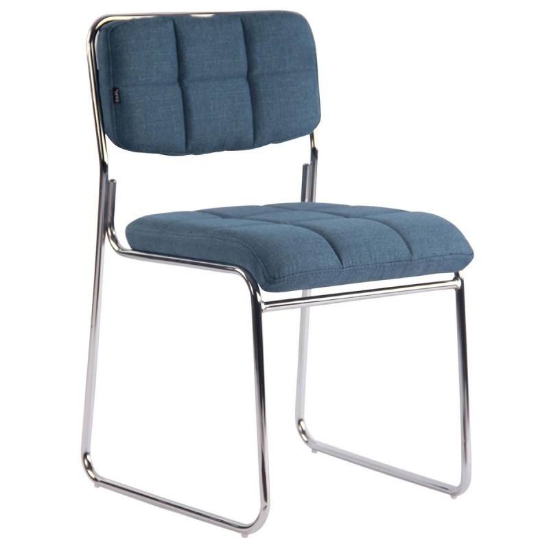 Silla de Confidente PERUGIA TELA, apilable, negro
