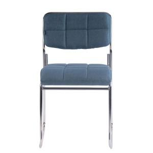 Silla de Confidente PERUGIA TELA, apilable, negro