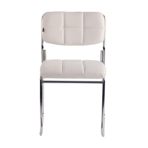 Silla de Confidente PERUGIA , apilable, piel negra