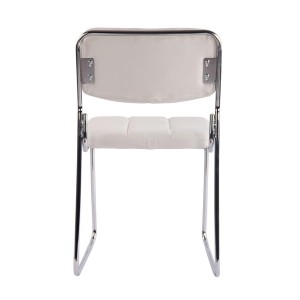 Silla de Confidente PERUGIA , apilable, piel negra