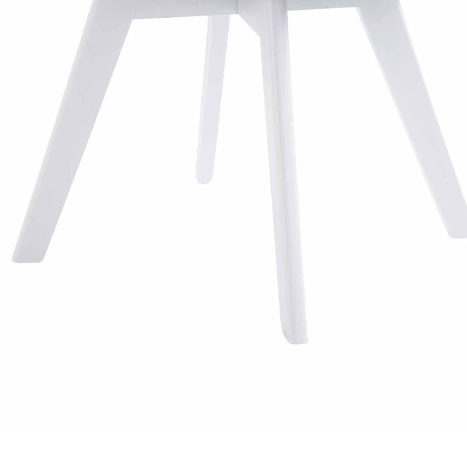 Silla de Confidente RUDY, Ergonómica, Patas Blancas, en Tela Azul