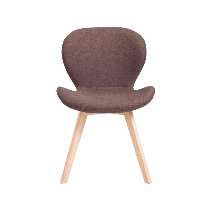 Silla de Confidente RUDY, Patas Claras, Tela Azul