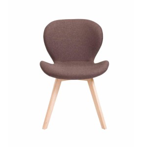 Silla de Confidente RUDY, Patas Claras, Tela Azul