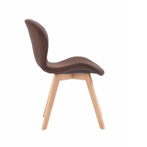 Silla de Confidente RUDY, Patas Claras, Tela Azul