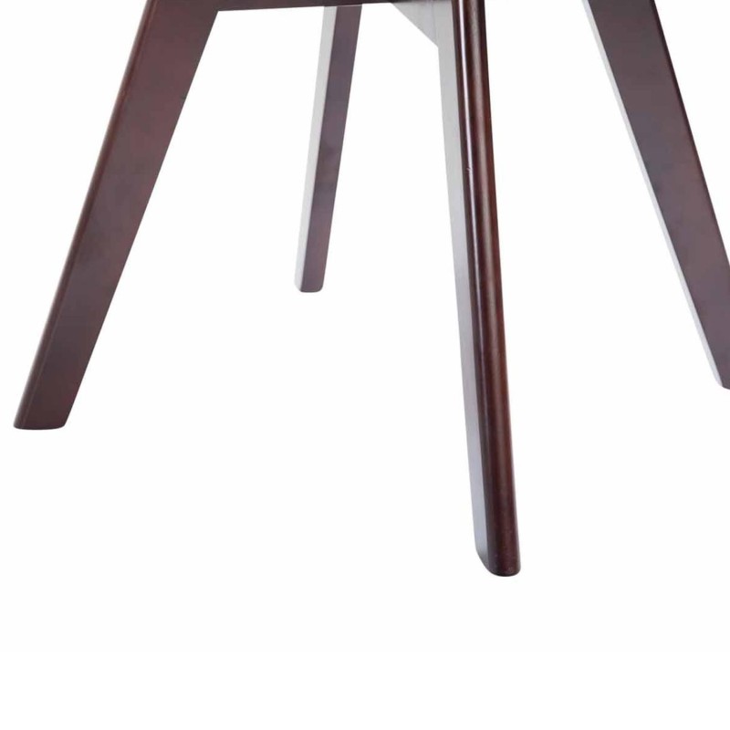 Silla de Confidente RUDY, Patas Nogal, Tela Azul