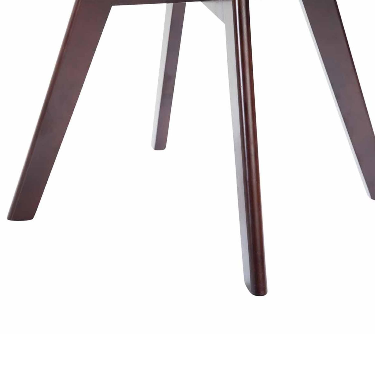 Silla de Confidente RUDY, Ergonómica, Patas Nogal, en Tela Azul