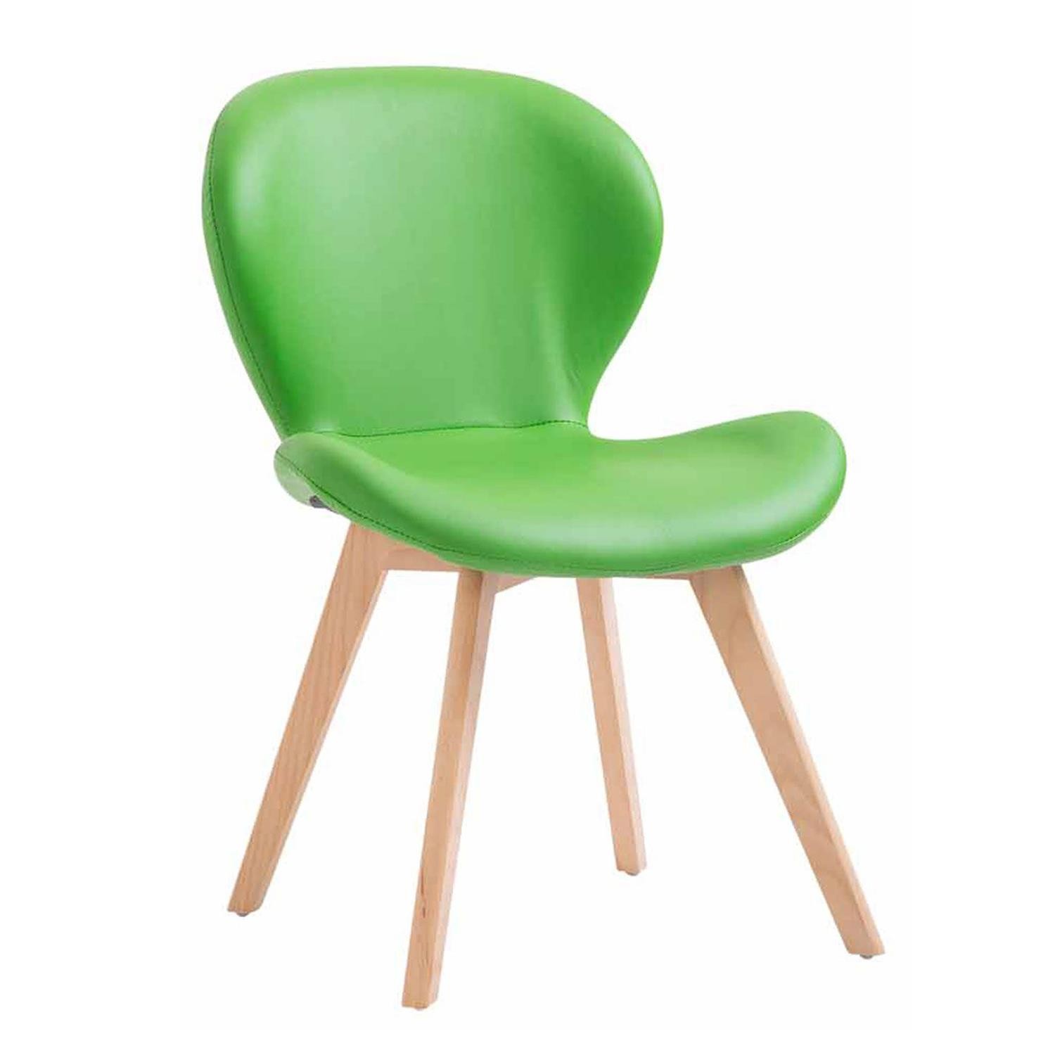 Silla de Confidente RUDY PIEL, Ergonómica, Patas Claras, Negro