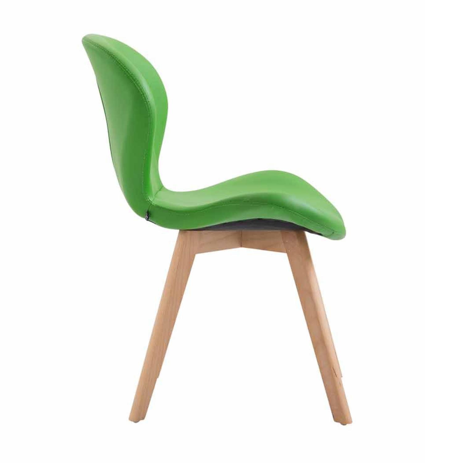 Silla de Confidente RUDY PIEL, Ergonómica, Patas Claras, Negro