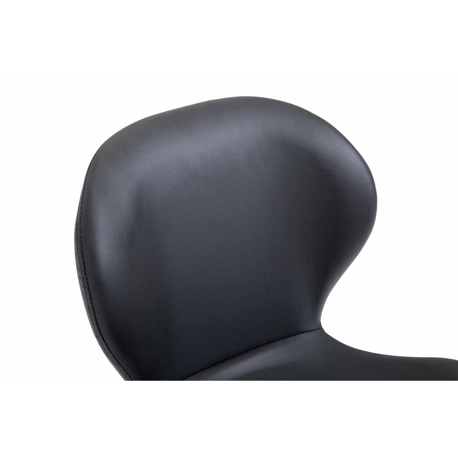 Silla de Confidente RUDY PIEL, Ergonómica, Patas Claras, Negro
