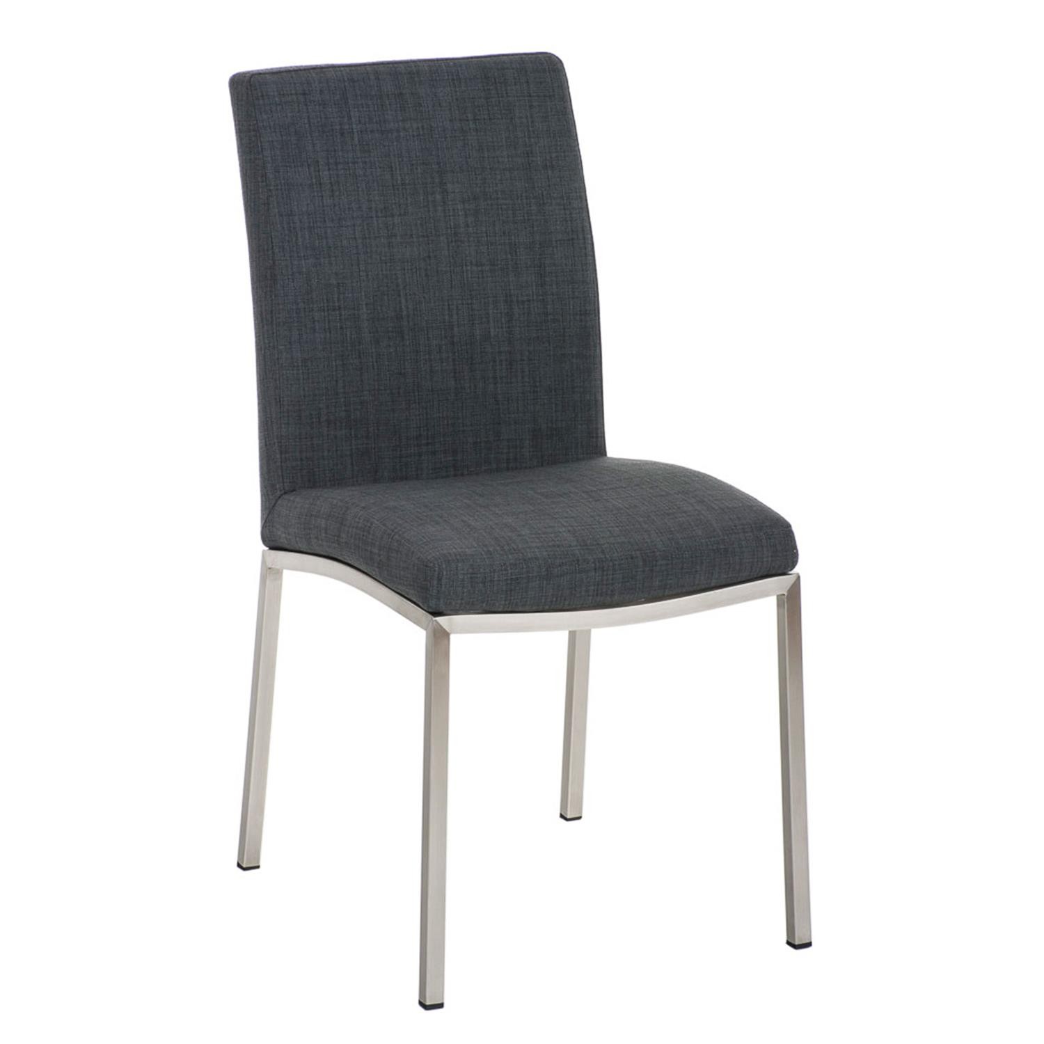 Silla de Confidente MILTON TELA, Diseño Exclusivo, Color Marrón