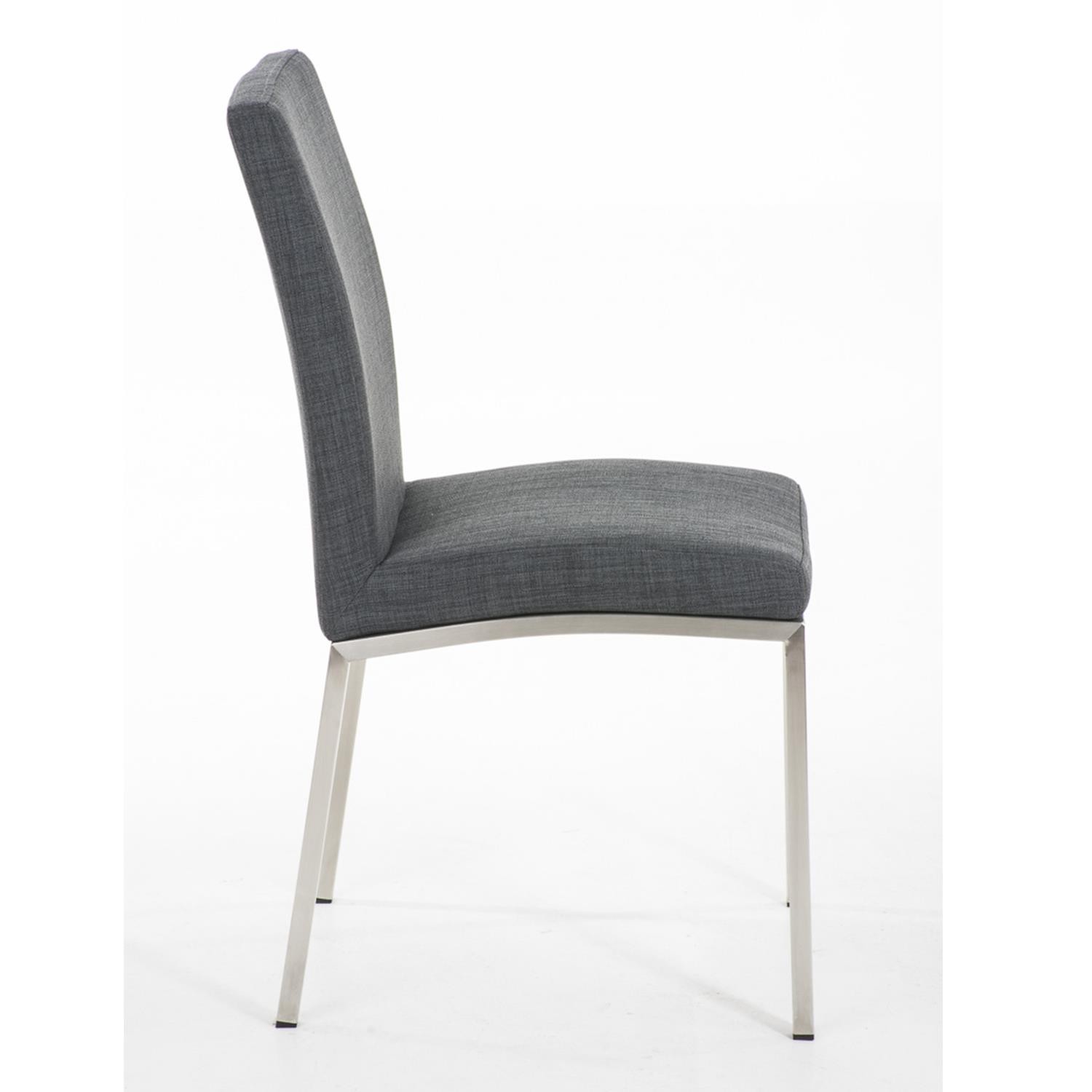 Silla de Confidente MILTON TELA, Diseño Exclusivo, Color Marrón