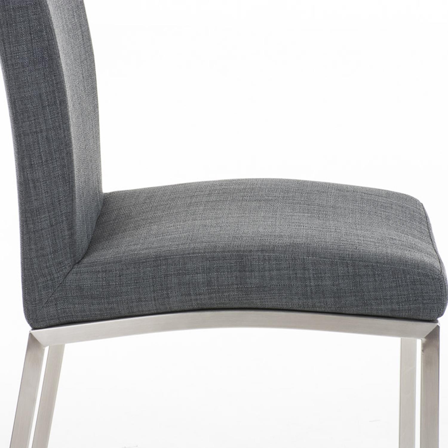 Silla de Confidente MILTON TELA, Diseño Exclusivo, Color Marrón