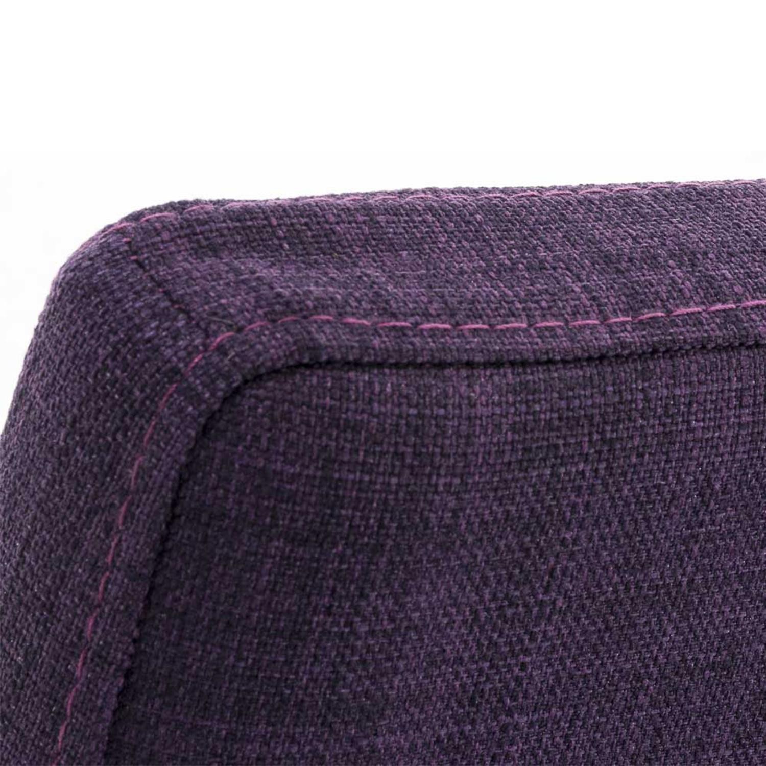 Silla de Confidente MILTON TELA, Diseño Exclusivo, Color Marrón