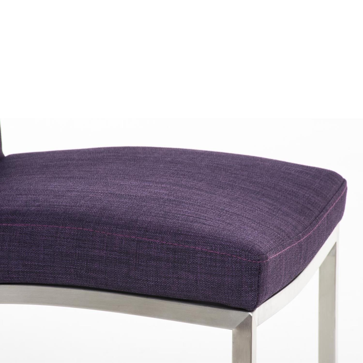 Silla de Confidente MILTON TELA, Diseño Exclusivo, Color Marrón
