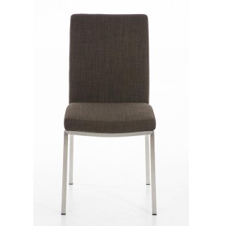 Silla de Confidente MILTON TELA, Color Marrón 2