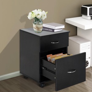Archivador con Ruedas BENSON, 41x39x58 cm, color Negro
