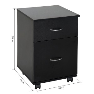Archivador con Ruedas BENSON, 41x39x58 cm, color Negro