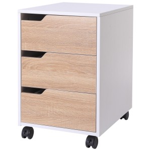 Archivador con Ruedas YOKU, 3 Cajones, color Blanco