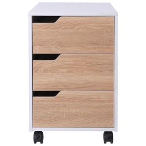 Archivador con Ruedas YOKU, 3 Cajones, color Blanco
