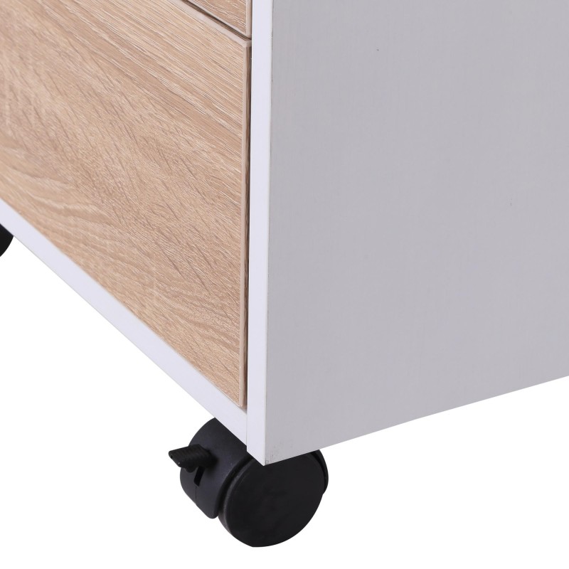Archivador con Ruedas YOKU, 3 Cajones, color Blanco