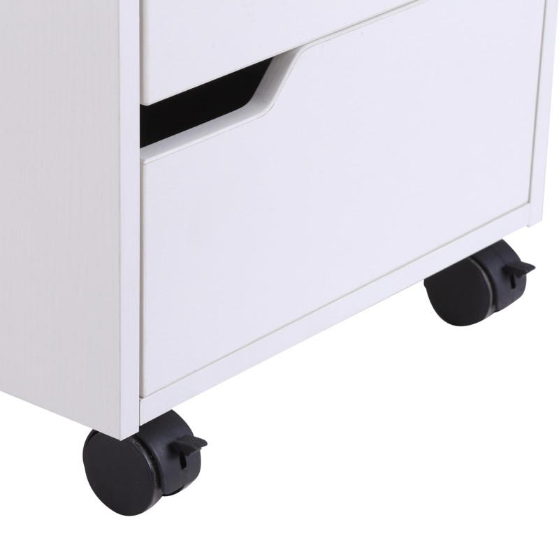 Archivador con Ruedas YOKU, 3 Cajones, color Blanco