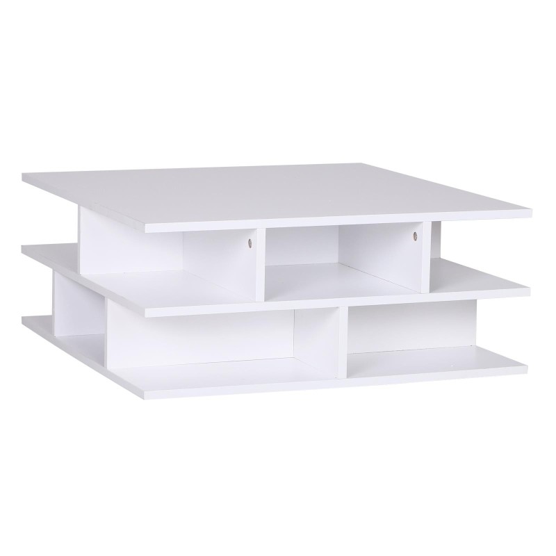 Mesa de Centro TESSA, 70x70 cm, color Blanco