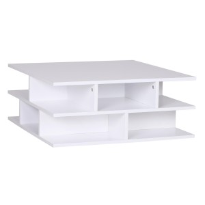 Mesa de Centro TESSA, 70x70 cm, color Blanco