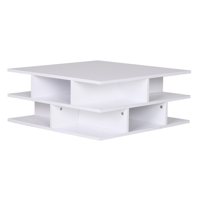 Mesa de Centro TESSA, 70x70 cm, color Blanco