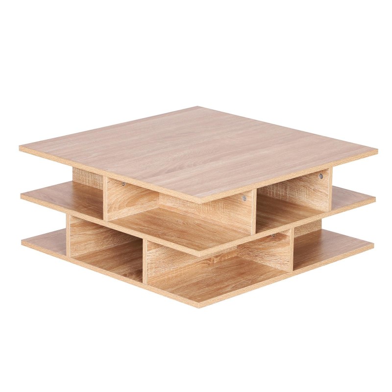 Mesa de Centro TESSA, 70x70 cm, color Blanco