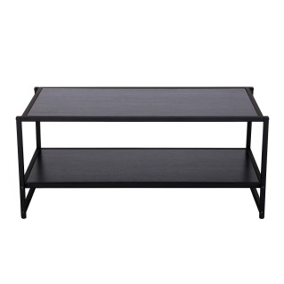 Mesa de Centro MIKE, en Metal y Madera, color Negro 2