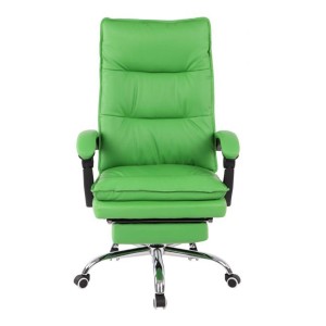 Sillón de Oficina MAC, Con Reposapiés, Piel Negra